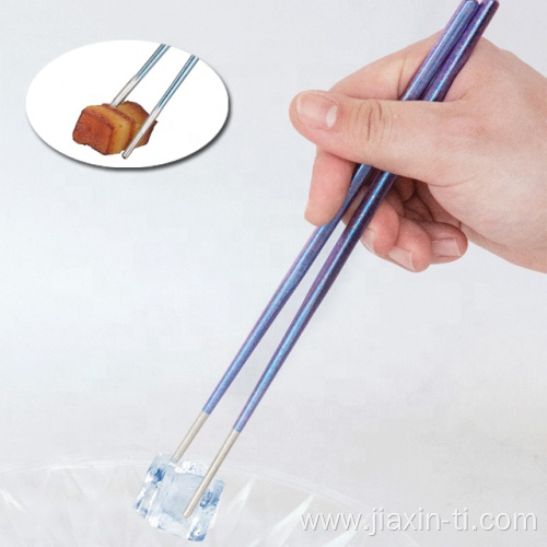 Multicolor Lightweight Metal Titanium Chopsticks